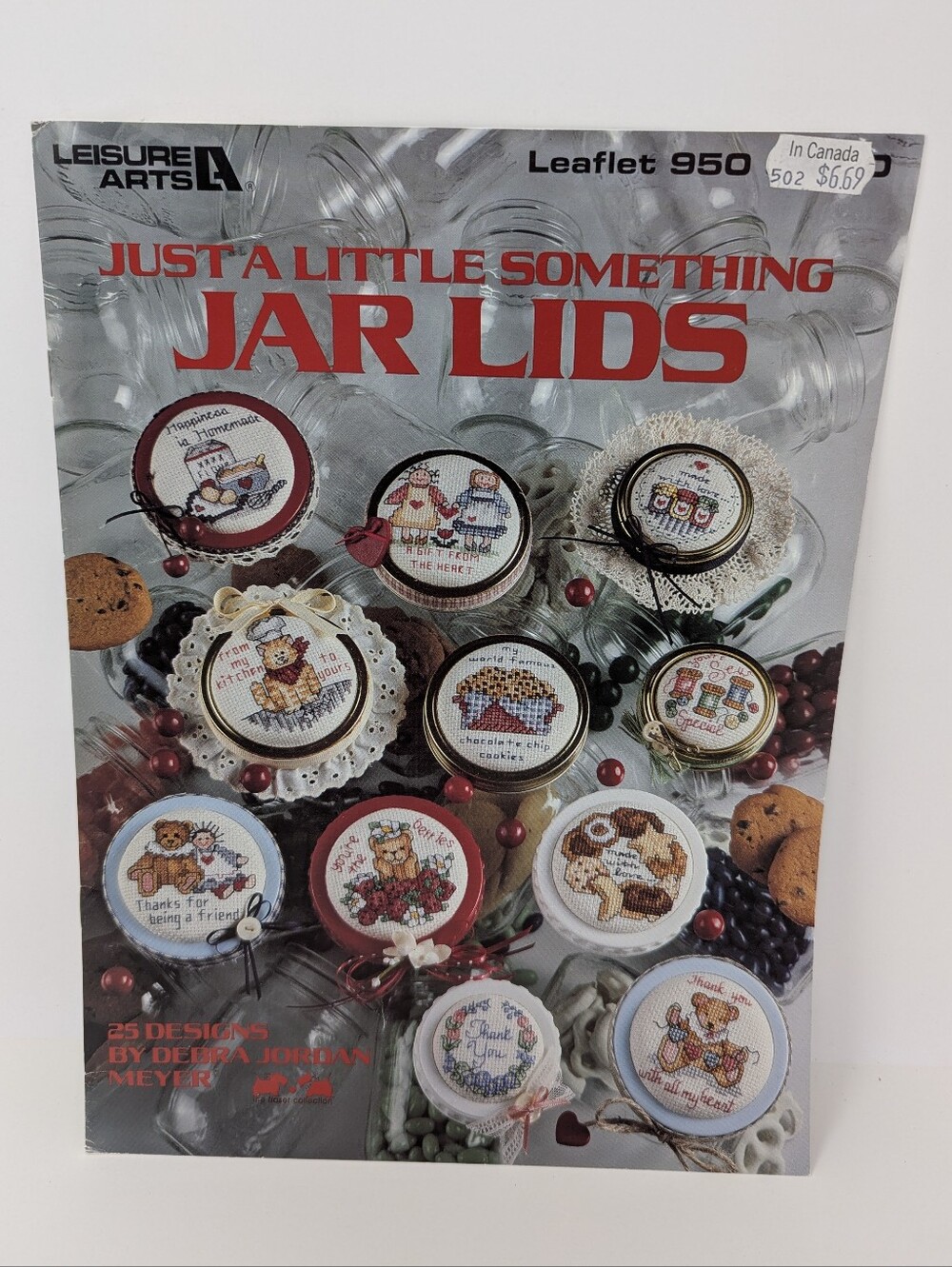 Cross Stitch Pattern Jar Lids Leisure Art